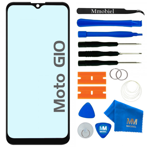 Front Glass kit for Motorola Moto G10 / G10 Power / G20 / G30 Incl. Toolkit