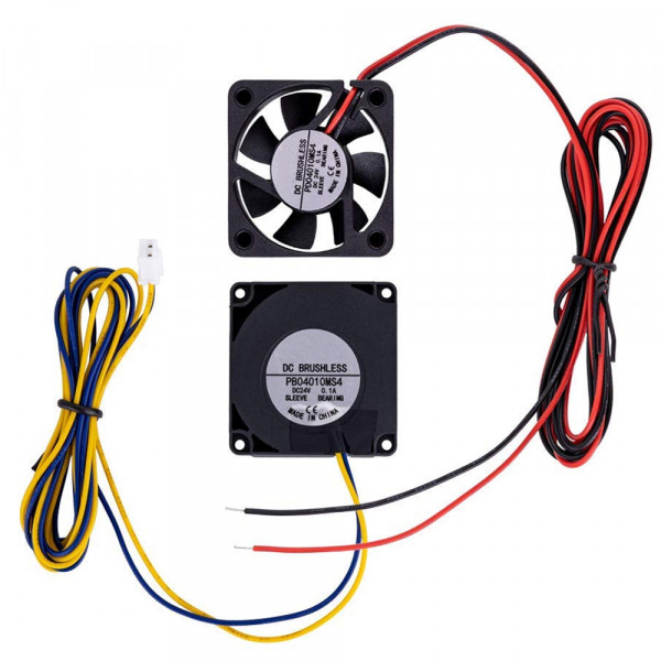 2 in 1 Silent Extruder Hot End Fan and DC 24V Turbo Cooling Fan 40x40x10mm