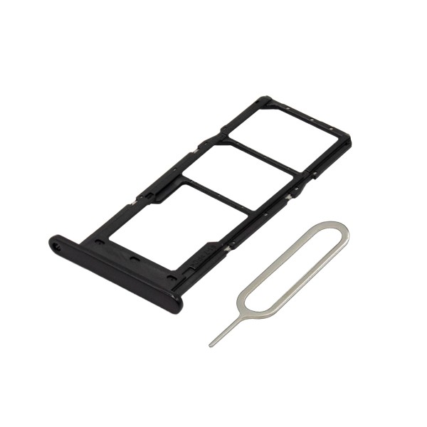 Dual SIM Card Slot Tray Holder Replacement for Samsung Galaxy A14 4G - Black