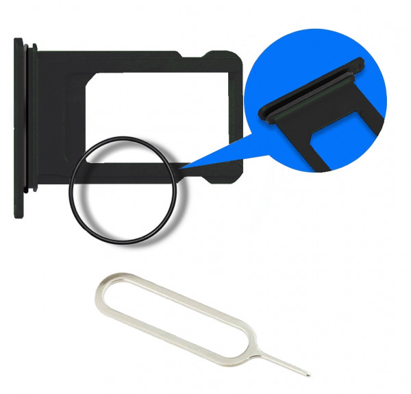 MMOBIEL Sim Tray Kaart Houder Nano Slot voor iPhone SE 2020 / 8 (Zwart)