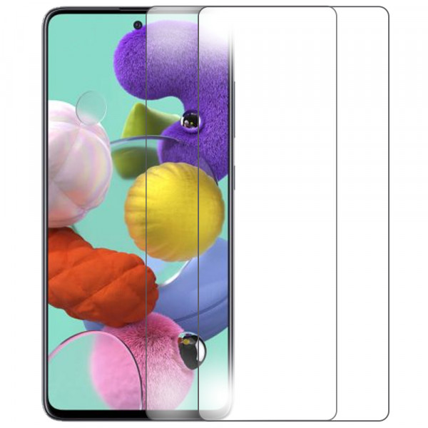 MMOBIEL 2 stuks Glazen Screenprotector geschikt voor Samsung Galaxy A51 A515 2019 - 6.5 inch 2019 - Tempered Gehard Glas - Inclusief Cleaning Set