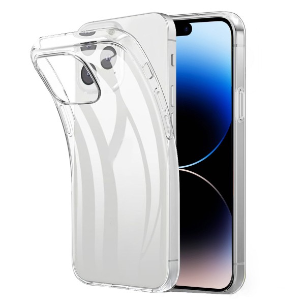 MMOBIEL TPU Schutzhülle für iPhone 14 Pro - 6.1 inch - 2022 - Transparent - Ultradünn - Rückseite
