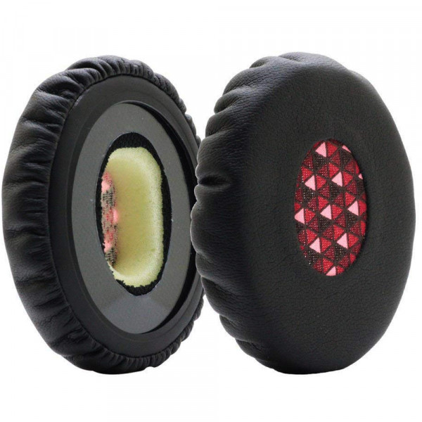 Ear Pads for Bose On-Ear Headset OE OE2 OE2i Protein Leather (Black/Red)