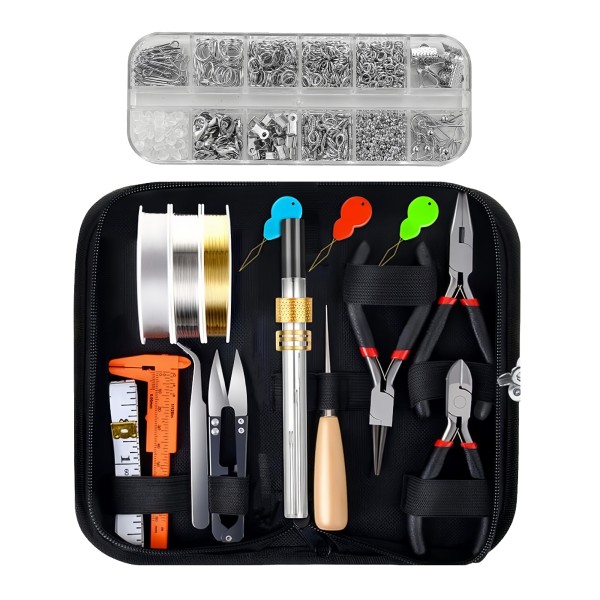 Jewelry Repair Set - Jewelry Tools for Repairs and Creating Jewelry - Silver