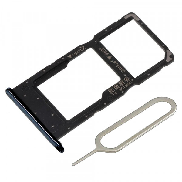 Dual SIM Karte Tray für Honor 20 Lite - Schwarz - 6.21 inch