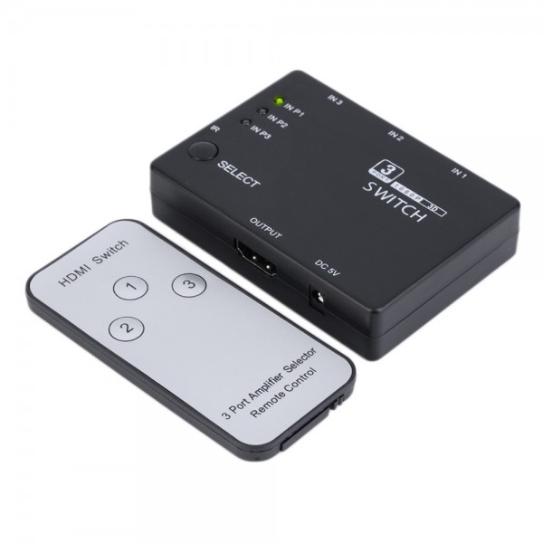 MMOBIEL HDMI 3 in 1 Switch - Full HD 1080p - incl. Afstandsbediening