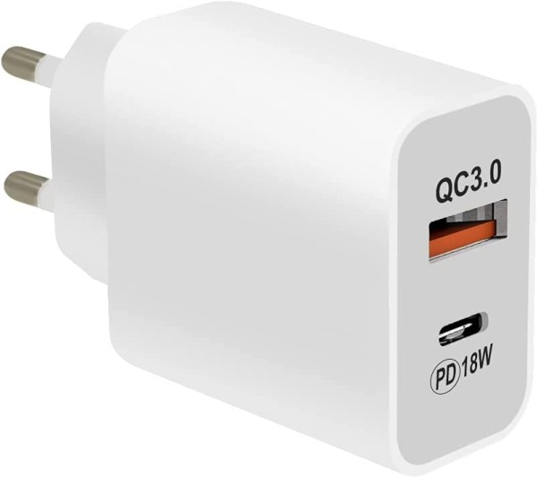 USB Type-C / USB Type-A Adapter 18 Watt - Universal - Powerful Charger