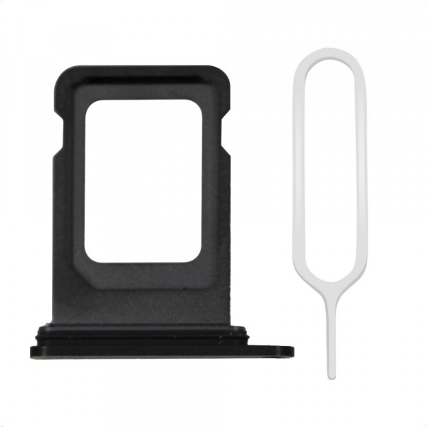 MMOBIEL Sim Tray Kaart Houder voor iPhone 12 Mini – Sim Tray - 5.4 inch Incl Rubber Ring - Zwart