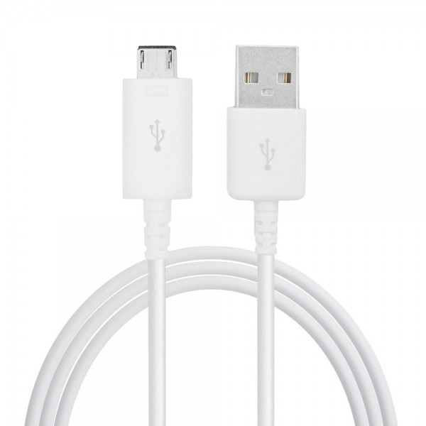 Mikro USB Kabel 1.0 M (WEISS) Ladekabel USB Port Ladeanschluss