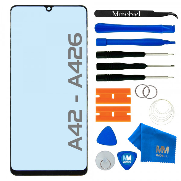 Front Glass Repair kit for Samsung Galaxy A42 5G A426 2020 6.6 inch Black