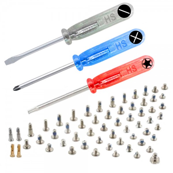 4 Screwdrivers MMOBIEL Complete Full Screw Set Compatible with iPhone 12 6.1 Inch with 2 of Each Pentalobe Screw Color Incl 